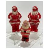 Vintage Celluloid Santa Candy Dispensers