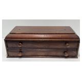 Stunning Antique Countertop Spool Cabinet