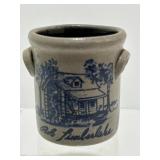 Signed Bob Timberlake Rowe Pottery Stoneware Crock