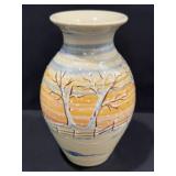 Kovack Pottery Winter Scene Vase