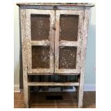 Antique Punch Tin Pie Safe, Local Alamance County