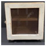 Early Primitive Handmade Table Top Pie Safe