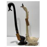 Bob Timberlake Long Neck Goose Sculptures, Pair