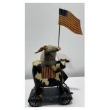 Signed Bob Timberlake Primitive Folk Girl Pull Toy