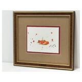 Signed Bob Timberlake 4 Strawberries Framed Print