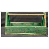Primitive Hand Crafted Wooden Tool Caddy