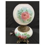 Antique Gone with the Wind Lamp, Read