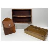 Antique Primitive Wooden Tool Caddy