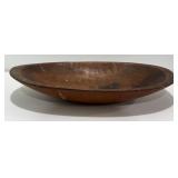 Primitive Wooden Hand-Carved Oval Dough Bowl