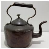 Antique Primitive Copper Tea Kettle