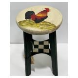 Signed Bob Timberlake Miniature Rooster Stool