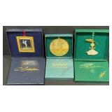 Vintage Bob Timberlake Signed Christmas Ornaments