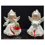 Holt Howard Spaghetti Trim Angel Candle Holders