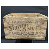 1925 Dime Packs Scotch Snuff American Snuff Crate