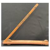 Vintage Brown Belk Co. Wooden Advertising Scooter