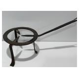 Antique Signed Hand-Forged Iron Hearth Trivet