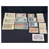 German, Italian, and Japanese Banknotes