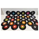 28 Vintage 45 RPM Vinyl Records