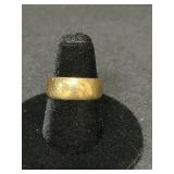 Gold Band Ring with Hallmark, 6.26g