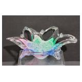 Vintage Murano Style Art Glass Bowl