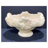 Vintage Chalkware Pedestal Fruit Bowl