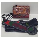 Leather Purse & Wajid Design Belt