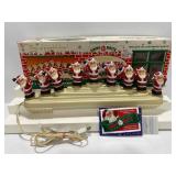 Shiny Brite Jolly Santa Candolier Set