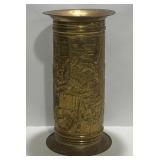 Vintage English Brass Umbrella Stand