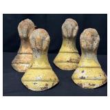 4 Cast Iron Claw Feet Legs