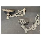 Cast Iron Wall-Mounted Candle Holders