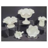 Fenton Ruffled Edge Compotes & More