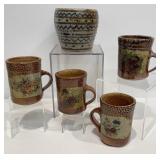Hand Crafted Mugs & Signed Planter