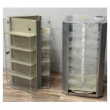 Two Rotating Acrylic Display Cases
