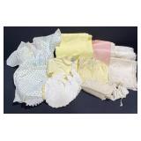 Vintage Baby Clothing, Bonnets, Blankets & More