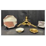 Vintage Brass Decor, Lefton Dish & More