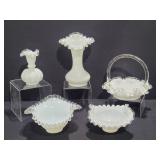 Fenton Silver Crest Ruffled Top Items