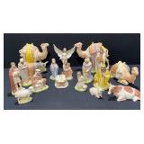 Signed Vintage Ceramic Nativity Set