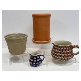 Ceramic and Pottery Planters and Pitchers