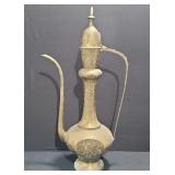 Vintage Etched Brass Teapot
