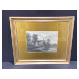 Framed Print of Countryside House Scene