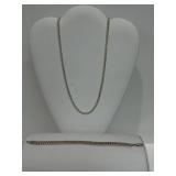 Sterling Silver Necklace and Bracelet Set