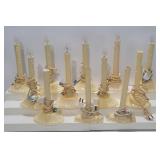 Vintage Ivory Electric Candle Lamps