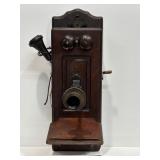 Antique Swedish American Wall-Mounted Telephone