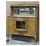 Vintage Golden Tiger Oak Sideboard