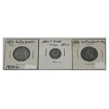 1854, 1857, 1876 Seated Liberty Coins
