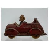 30s Disney Mickey Mouse Sun Rubber Toy Fire Truck