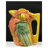 Rare 950s McCoy Kookaburra Parrot Bird Pitcher
