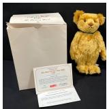 Steiff Bear of the Year 2001, 22KT Gold Plated