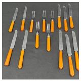 Vintage Bakelite Flatware, Forks, Knives