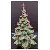 Vintage Ceramic Light-Up Holiday Christmas Tree